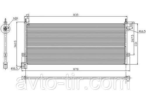 Радиатор кондиционера VOLVO FH 12, FH 16 20838905 20515134 3980841  21086309 Луцк - изображение 2
