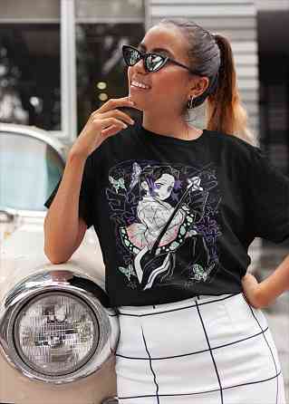 Футболка для мальчика аниме Истребитель демонов оверсайз (рост от 165 до 180 ) Черний AnimeJ0462m Днепр