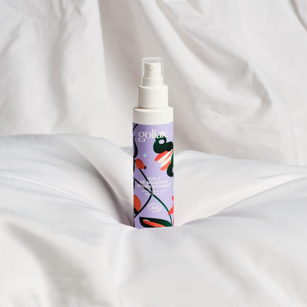 Масажна олія Goliate Huile De Massage Aphrodisiaque 100 мл, органічна, зігрівальний ефект Sex Aura Київ - фото 2