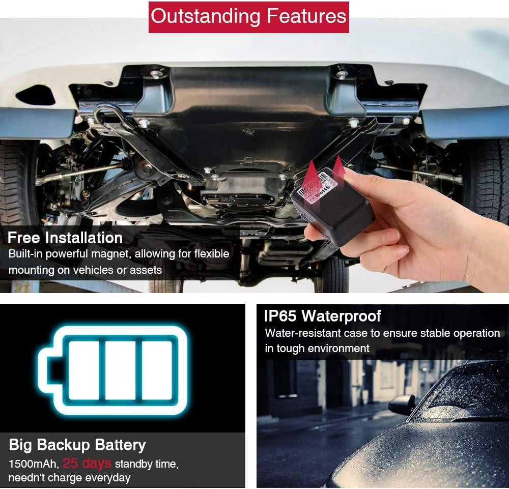 GPS міні трекер 4G з магнітним кріпленням, акумулятор 1500 mAh відстеження авто/багажу через додаток антикрадій портативний TKMARS Київ - фото 5