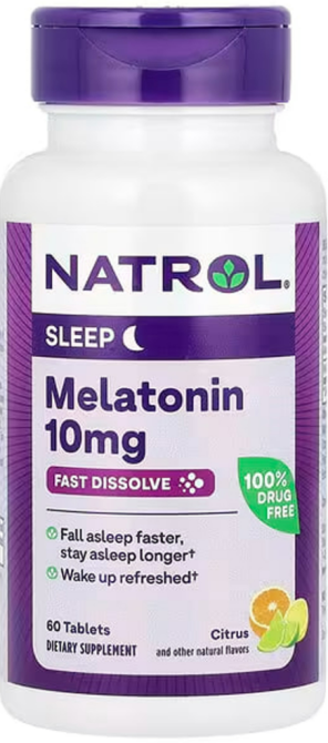 Мелатонин быстрого высвобождения Natrol Melatonin 60 леденцов с цитрусовым вкусом Київ - фото 1