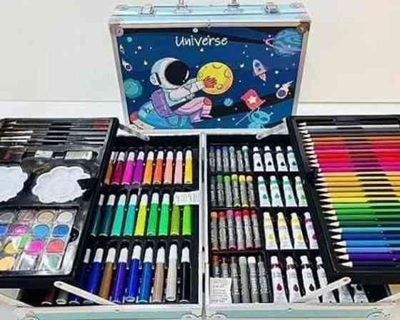 Дитячий набір для творчості 133 предмета у валізці Рисование Чемодан. Харків