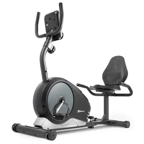 Горизонтальный велотренажер магнитный Hop-Sport 040L Root черно-белый Киев