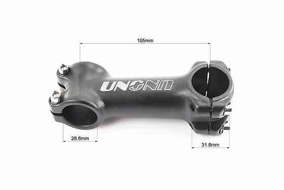 Винос керма MTB 28,6x31,8х105мм, алюмінієвий, чорний AS-601 Київ