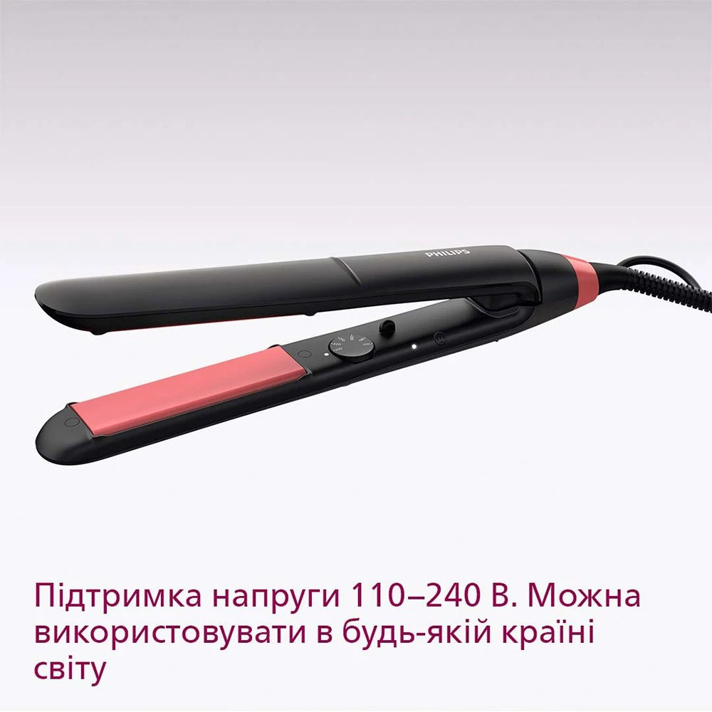 Праска (Випрямляч) для волосся Philips BHS376/00 чорний з рожевим Харьков - изображение 1