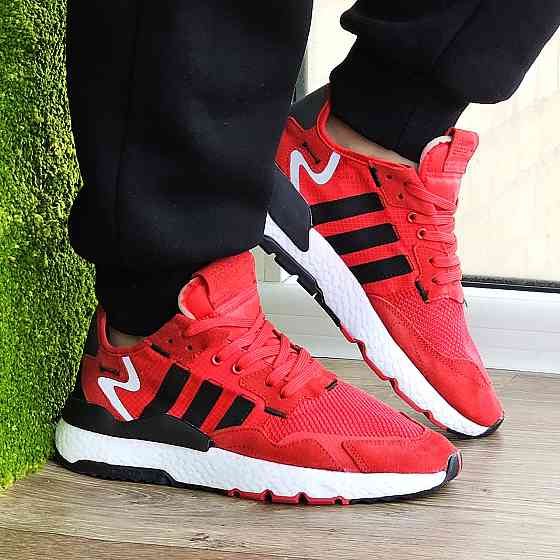 Літні Кросівки Adidas Jogger Сіточка Червоні Адідас Бігові Легкі (розміри: 41,42,43,44,45) Відео Огляд Дніпро