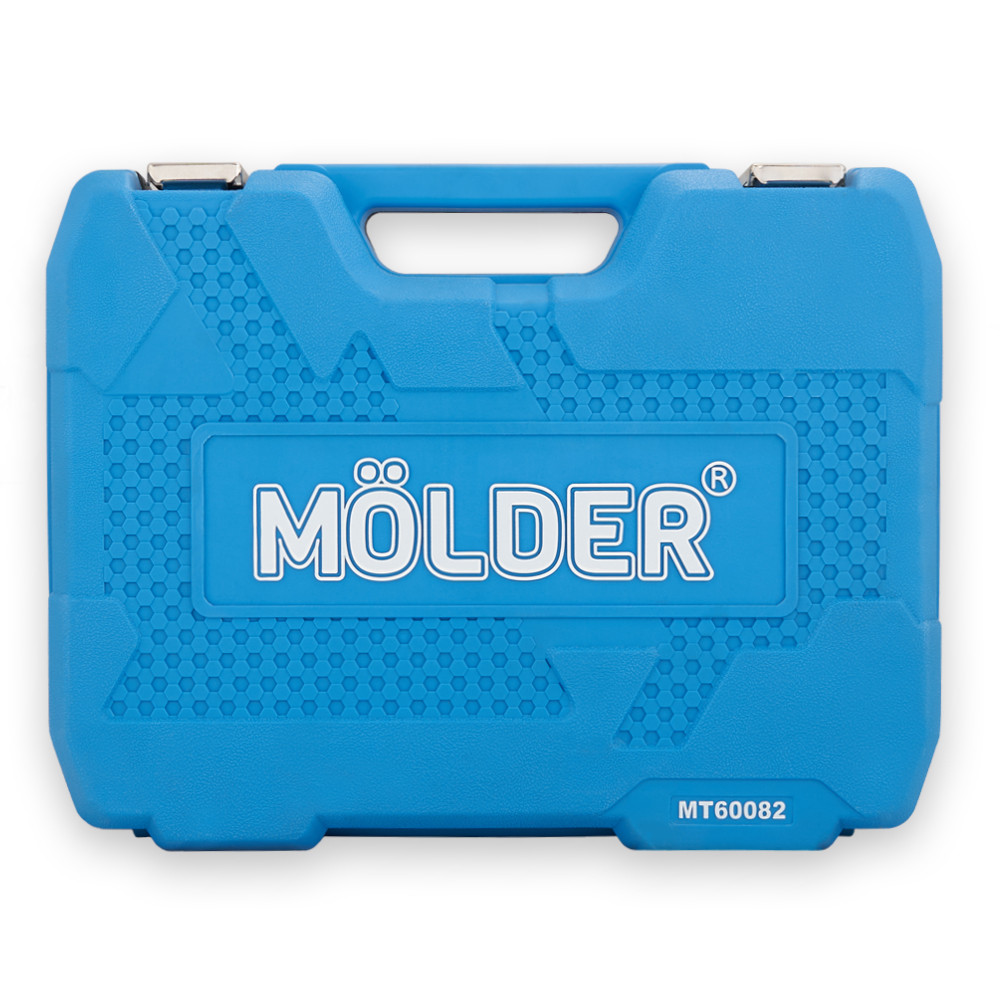 Професійний набір інструментів в кейсі Molder 1/2", 1/4" 72 T, CR-V, 82од. Львів - фото 4