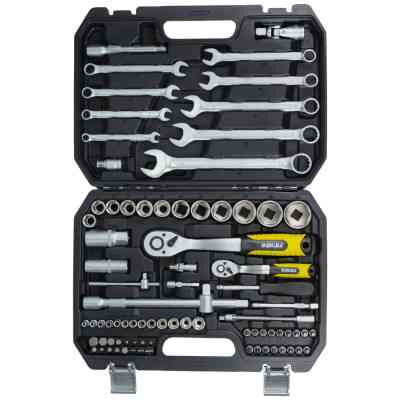 Набір інструментів Sigma насадок торцевих та біт 1/4&quot;, 1/2&quot; 82шт CrV mid (6001551) Вінниця