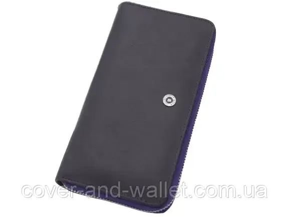 Фіолетовий жіночий шкіряний портмоне на блискавці Boston B208 Київ - фото 1