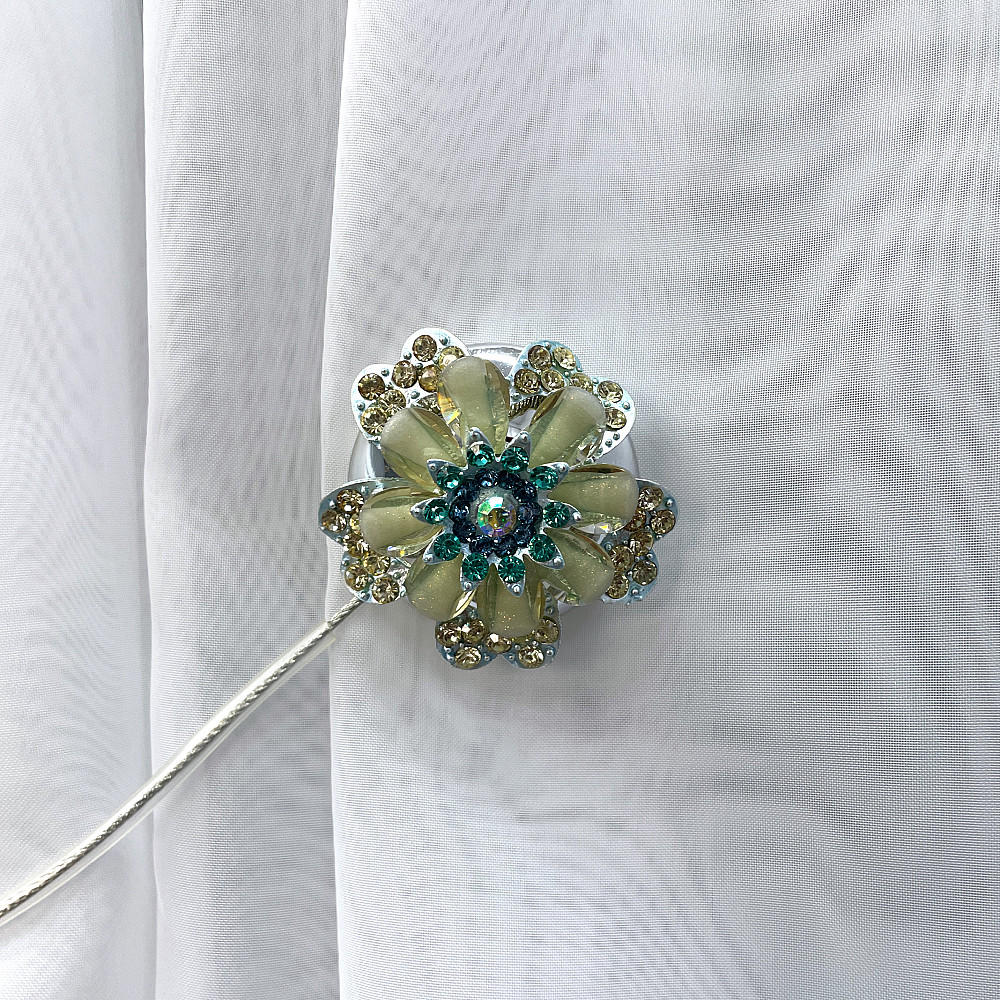 Магніти для штор та гардин "Flowers" набір 2 шт Різнокольоровий (81-228) Київ - фото 2