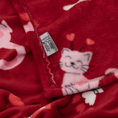 Плед Ardesto Flannel 160х200см, 100% поліестер, котики з сердечками (ART0124PB) Вінниця - фото 4
