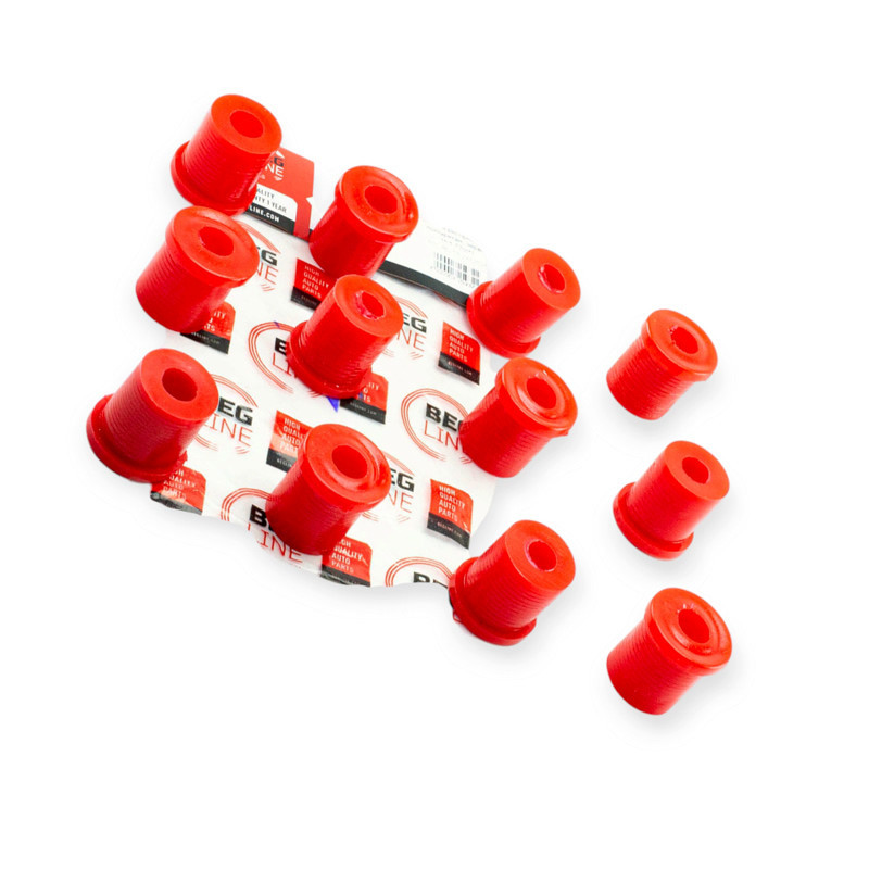 Втулка ресори ГАЗ 3110, 31029, 3102, 2410, 2401 поліуретан червоний (к-кт 12 шт) Мукачево - фото 1