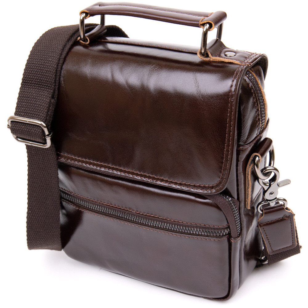 Сумка мужская мессенджер Vintage 20412 Коричневая Киев - изображение 1