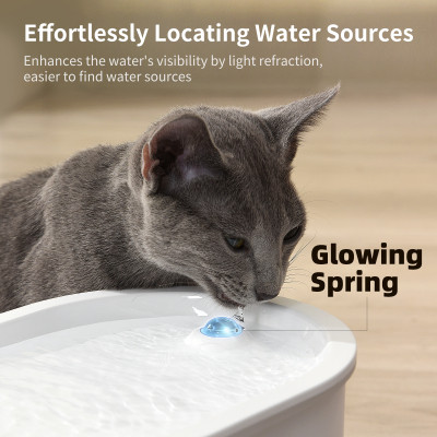 Универсальная посуда для животных Uahpet Поилка Glow Wireless Pet Fountain (UYSJ05QD) Винница - изображение 2