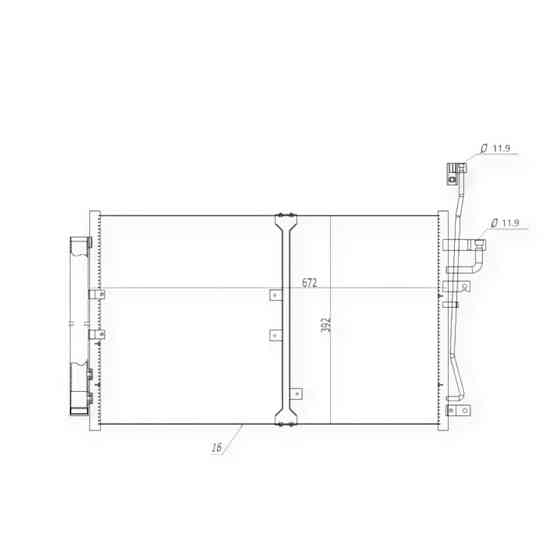 Радиатор Chevrolet Captiva, Opel Antara A 2.0 06- кондиционера Мукачево