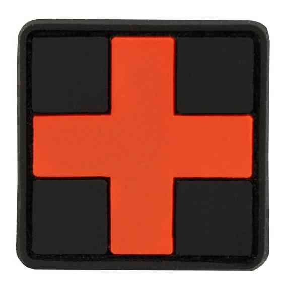 Шеврон 3D PVC на липучці Mil-Tec 16830402 "FIRST AID" ПЕРША ДОПОМОГА (Патч ,Нашівка ,Емблема) Нововолинськ