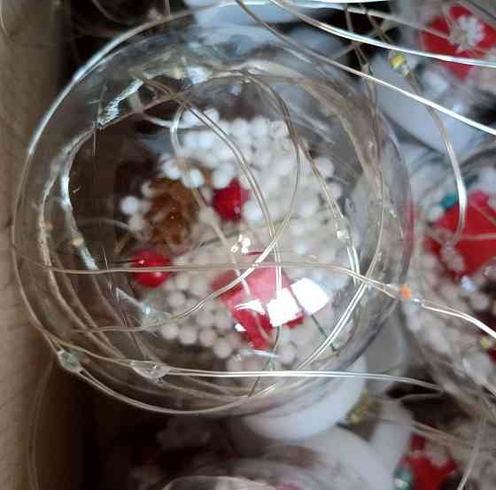 Світлодіодна гірлянда бахрома з кулями Xmas Copper Curtain ball lamp ПОДАРУНОК 3*1,5м Теплий білий Київ