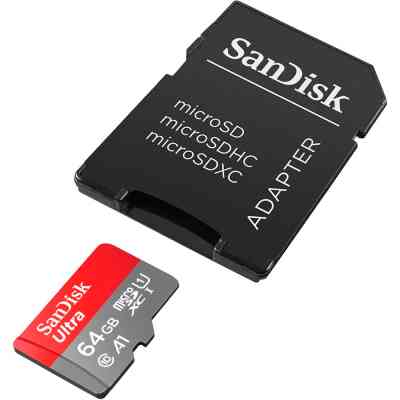 Карта пам&apos;яті SanDisk 64GB microSD Class 10 A1 R-140 (SDSQUAB-064G-GN6IA) Вінниця