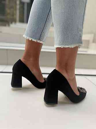 Bashili Туфлі жіночі BASHILI чорні еко-замша каблук 7см 36р 37р (21937-1) Коломия