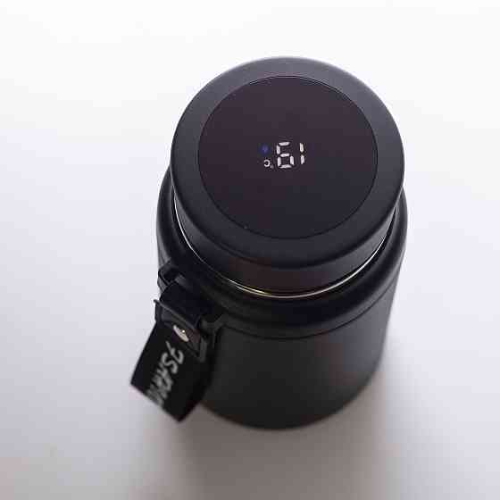 Термос Fashion с термометром 700 мл Черный Киев