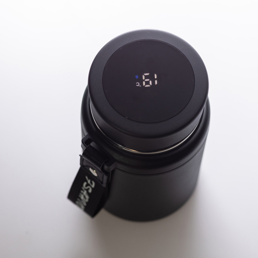 Термос Fashion з датчиком температури 700 мл, чорний Київ - фото 3