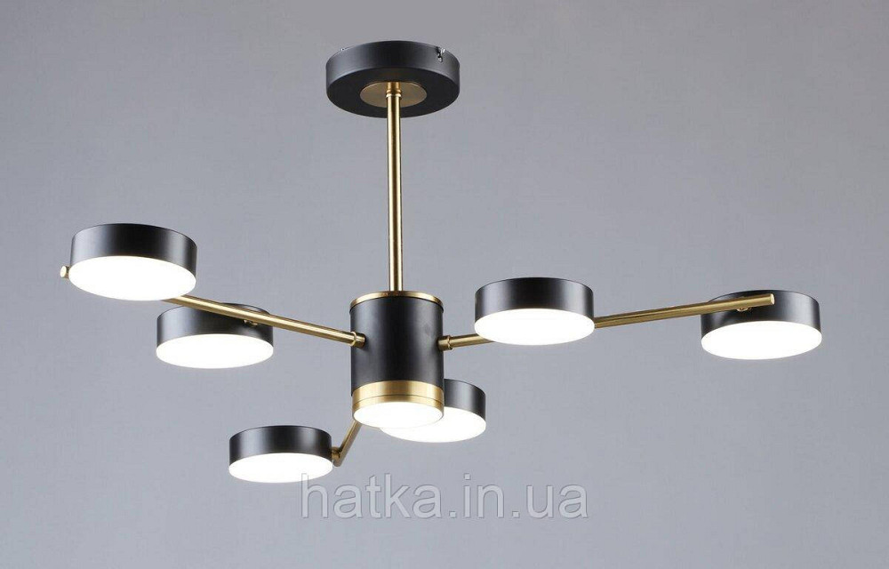 Люстра світлодіодна в стилі лофт Sirius B N6369/6 COP+BK Київ - фото 1