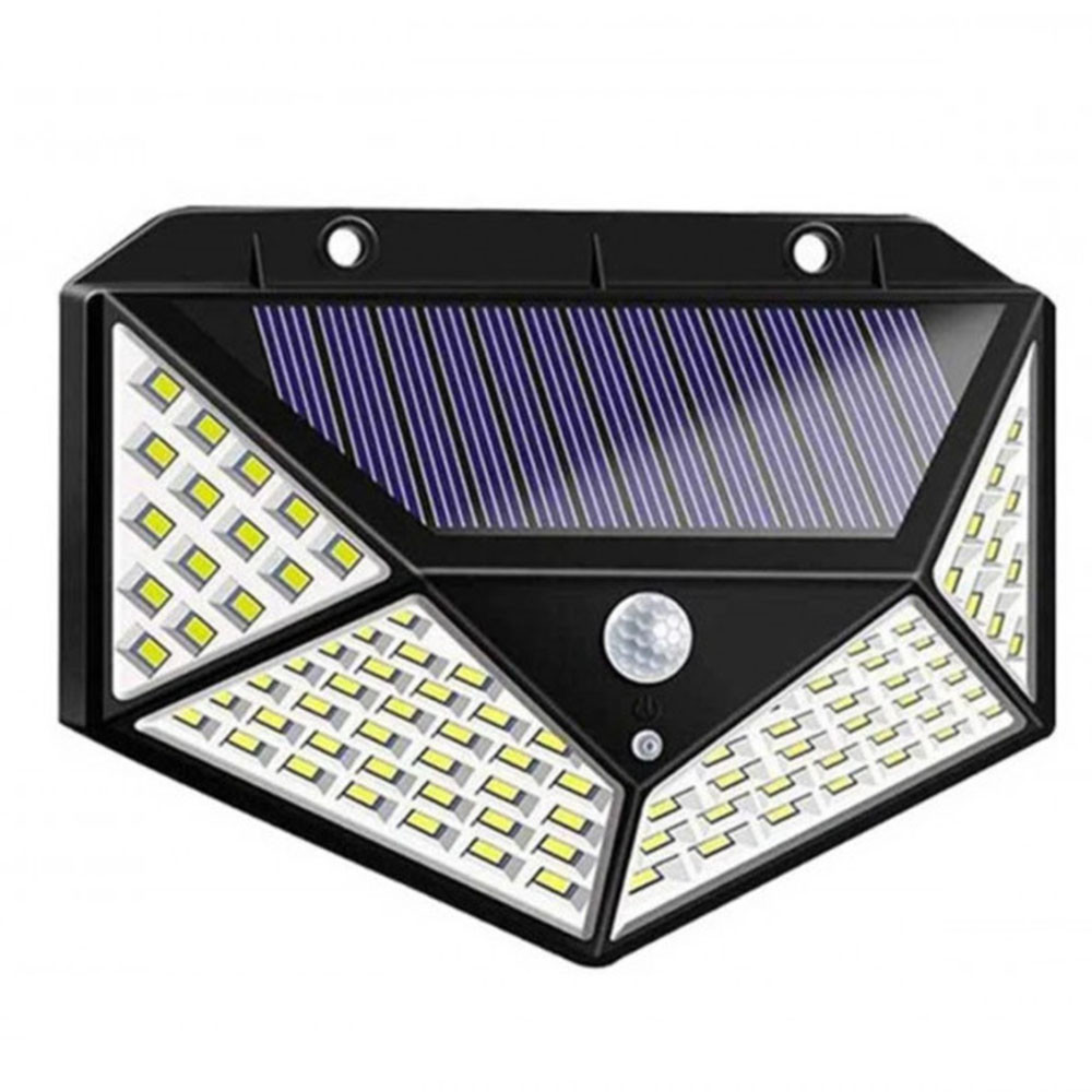 Вуличний ліхтар на сонячній батареї 100LED, BK-100 / Зовнішній LED світильник / Настінний світлодіодний ліхтар Київ - фото 3