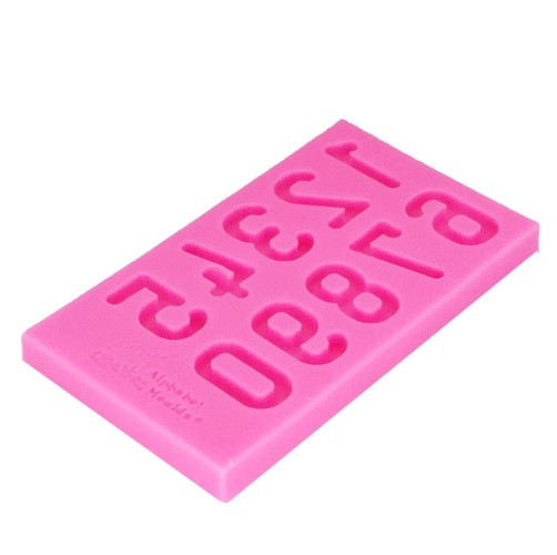 Молд силіконовий Цифри 88 на 50 мм рожевий Київ - фото 7