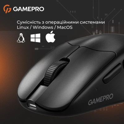 Мышка GamePro Genesis Avenger Wireless/Bluetooth/USB Black (GM096B) Винница - изображение 5