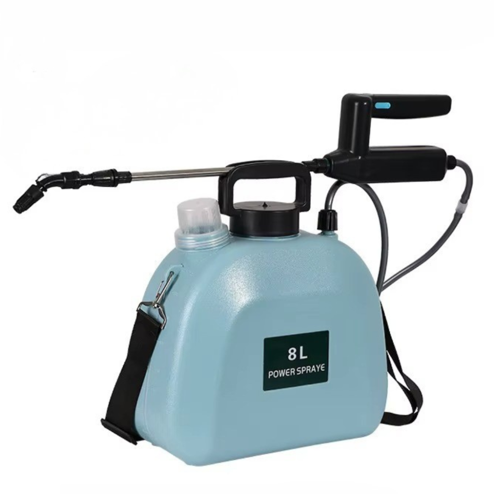 Ручний обприскувач акумуляторний на 8 літрів наплічний портативний для саду і городу садовий пластиковий блакитний Кам'янець-Подільський - фото 6