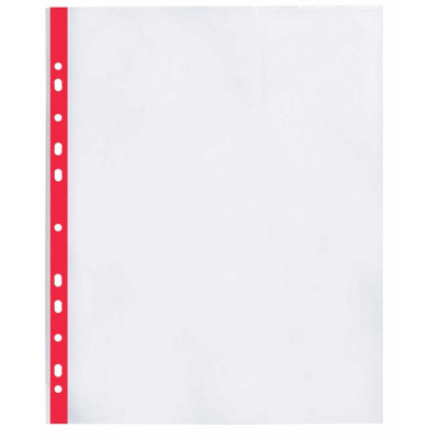 Файл Optima А4+ 40 мкм глянцевых с красной лентой, 20 штук (O35109-03) Винница - изображение 1