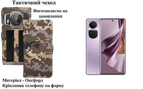Тактический чехол для Motorola One Dual XT1941-4, крепится к снаряжению на липучке Киев