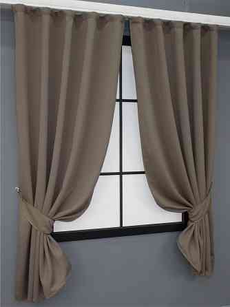 Комплект штор коротких VR-Textil Bagema Rvs № 1289ш Какао 130х170 см 2 шт (35-0024) Київ