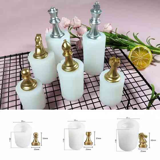 Молд Шахи 6 штук сірий Київ