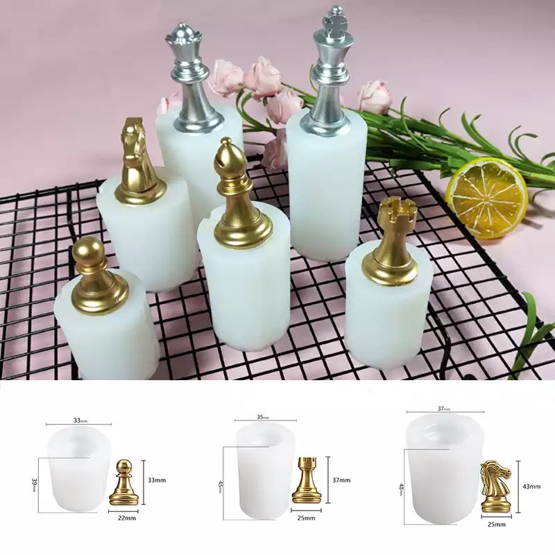 Молд Шахматы 6 штук серый Киев - изображение 2