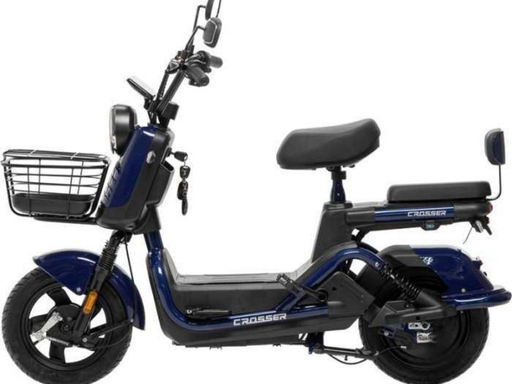 НОВИНКА 2026! Електровелосипед Crosser CR2 (800ВТ 60В 24Ан) - Синій Харків - фото 7