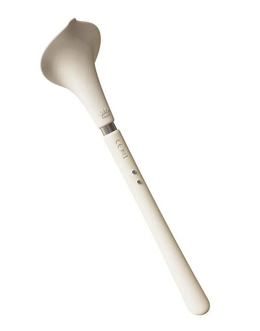 Роскошный вибромассажер Zalo – Calla Ivory White, двусторонний, 2 мотора Sex Aura Киев - изображение 4