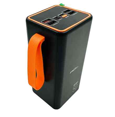 Універсальна зарядна батарея ACL PW-55 50000 mAh з індикатором заряду + ліхтар + ремінець (Чорний) Вінниця