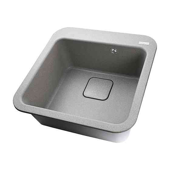 Гранитная мойка Globus Lux BARBORA серый камень 510x510мм-А0005 (000013966) Киев