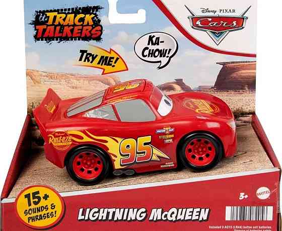 Машинка тачки молния Маккуин со звуком Disney Pixar Cars HJC58 ОРИГИНАЛ! Харьков