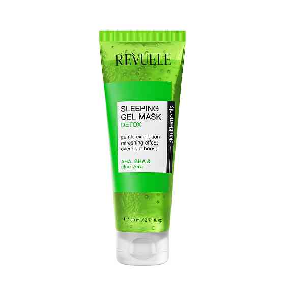 Маска-детокс для лица ночная Зеленая Sleeping Gel Mask Revuele 80 мл Киев