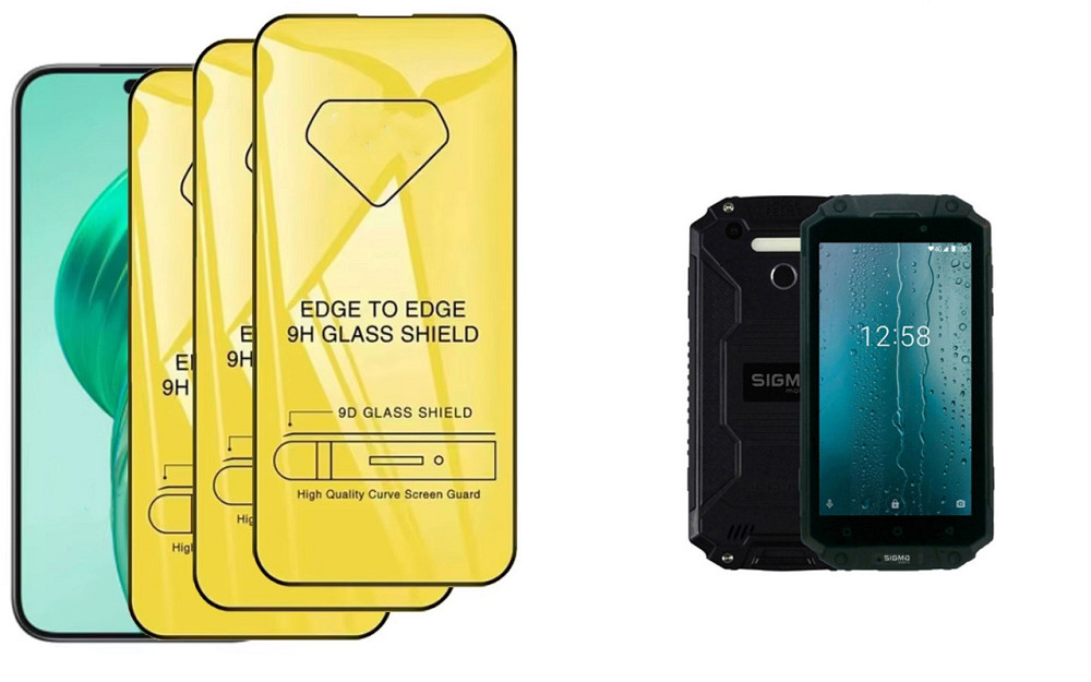 Защитное стекло DefenzoGlass для Sigma mobile X-treme PQ39, PQ39 MAX, PQ39 Ultra – двойная прочность Киев - изображение 3