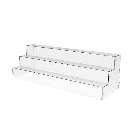 Товарна горка EKOSTAR на 3 сходи з акрилу 500x150x150 Київ