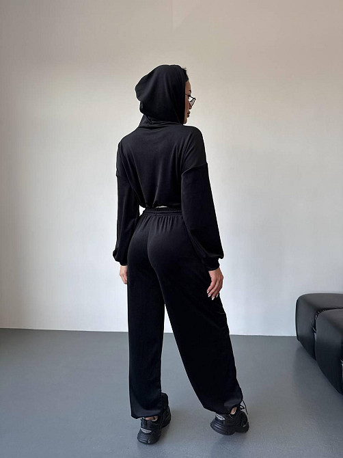 Жіночий стильний повсякденний велюровий костюм двійка Одеса - фото 3