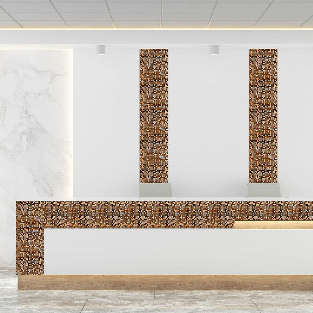 Мозаика зеркальная 298х298х4,5мм Медная SW-00002370 Киев - изображение 5