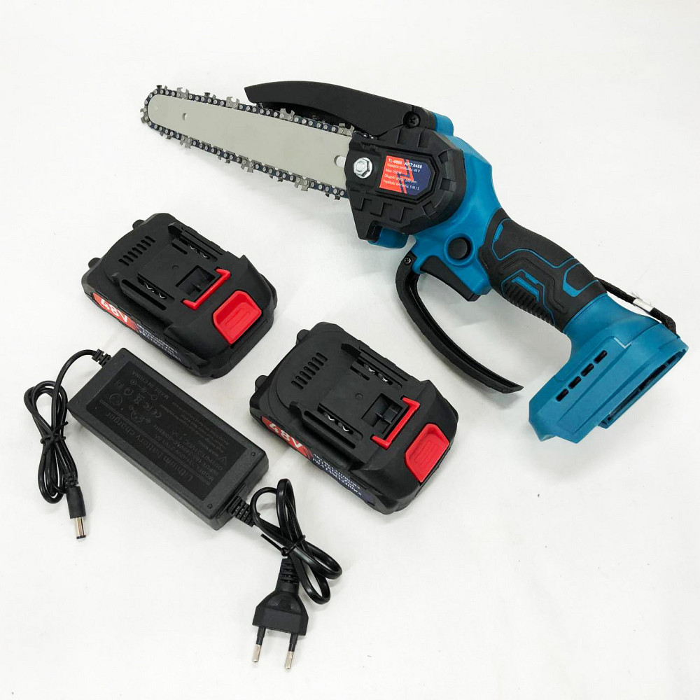 Ручна пила з шиною Domotec, Акумуляторна пилка для обрізання чагарників, Дачна пилка HO-60 Львів - фото 11