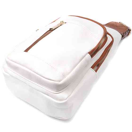 Топова слінг сумка для жінок з екошкіри Vintage 22746 Білий Київ