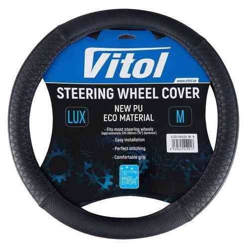 Чохол на кермо VLOD-24UC29 BK M чорний з BO Харків