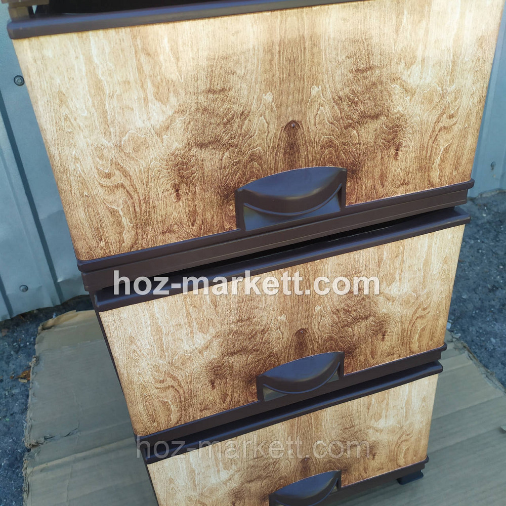 Комод пластиковый на 4 ящика elif Дерево Турция Харьков - изображение 8