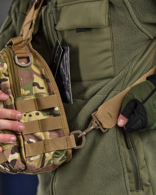 Сумка-слинг тактическая SILVER KNIGHT мультикам  7л (098) ВТ6745 Одесса - изображение 4
